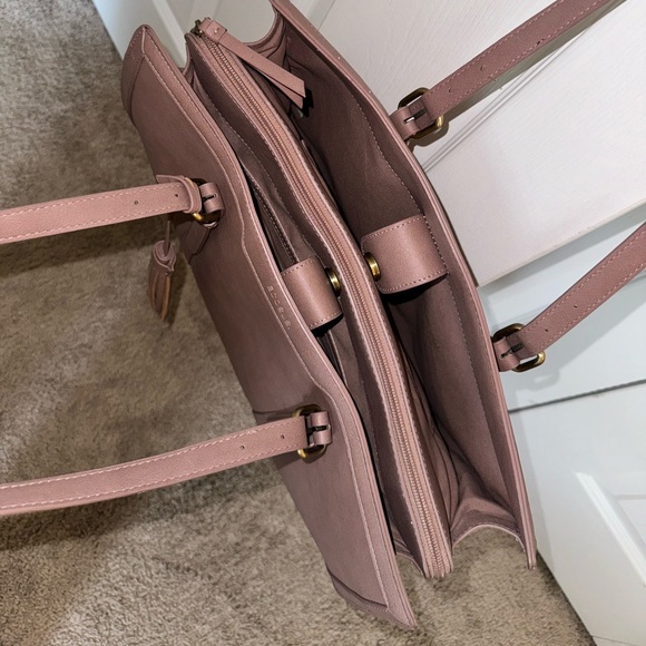 Lilac tote bag / laptop bag - Picture 3 of 7